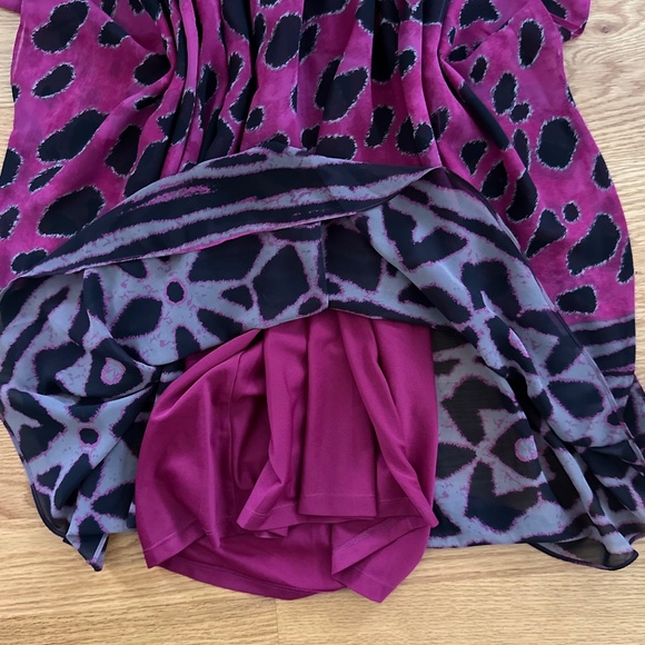 INC International Concepts NWOT Sheer Batwing Dress (2) - Picture 9 of 12